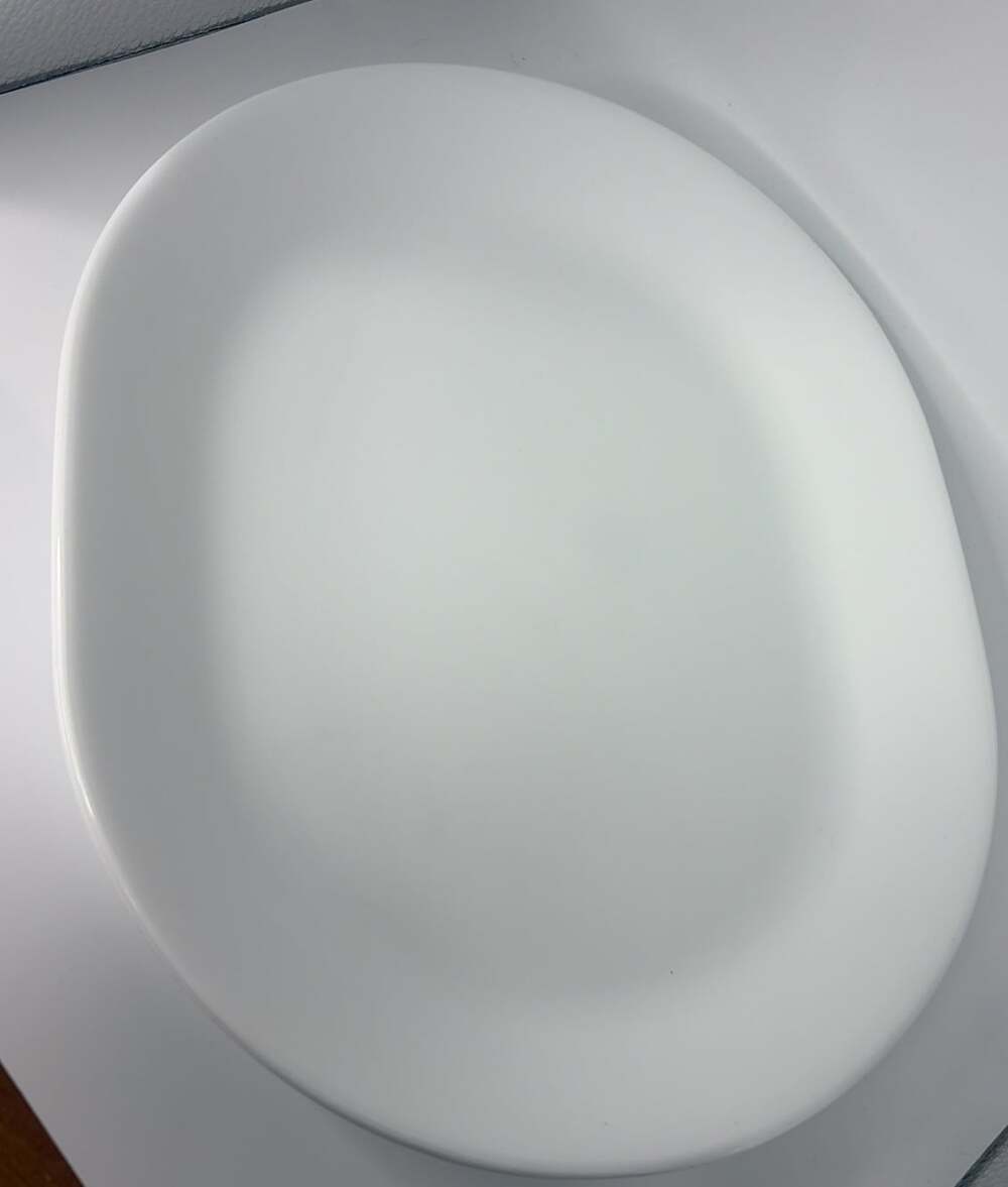 Vintage Lot Of 2 Corelle Corning Ware White Platters 12”